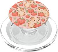 Simpatico design kawaii con fragole e porcellini d'India PopSockets PopGrip per MagSafe