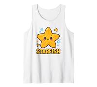 Simpatico Design Kawaii con Stelle Marine e Creature oceaniche per Bambini Canotta