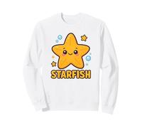 Simpatico Design Kawaii con Stelle Marine e Creature oceaniche per Bambini Felpa
