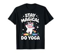 Simpatico Design Mandala con Unicorno e Loto per Yoga per la consapevolezza Maglietta