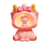 Simpatico design multifunzionale a forma di dinosauro, questa banca di risparmio per bambini funge anche da accogliente lampada per andare a letto (C)