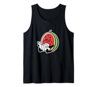 Simpatico Design per Amanti dei Libri di Anguria da Leggere Canotta