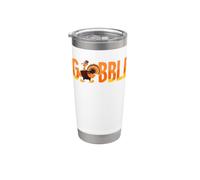 Simpatico design per il giorno del Ringraziamento, unisex, divertente tacchino Bicchiere termico in acciaio inox doppia parete