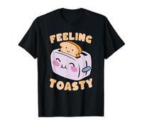 Simpatico Design per tostapane Feeling Toasty Happy Maglietta
