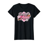 Simpatico Design Rosa con Scritta «Baseball Mommy» per la Giornata della Partita Maglietta