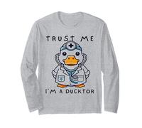 Simpatico Design umoristico Medico Ducktor Maglia a Manica