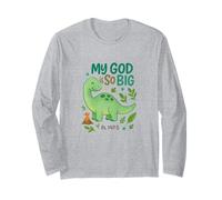 Simpatico Dinosauro Bibbia Verse Bambini Cristiani Bambini Fede Indossare Maglia a Manica