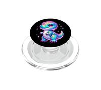Simpatico dinosauro colorato pastello rettile creatura PopSockets PopGrip per MagSafe