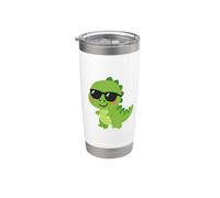 Simpatico dinosauro con occhiali da sole Dino Lover Bicchiere termico in acciaio inox doppia parete