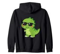 Simpatico Dinosauro con Occhiali da Sole Dino Lover Felpa con Cappuccio