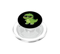 Simpatico dinosauro con occhiali da sole Dino Lover PopSockets PopGrip per MagSafe