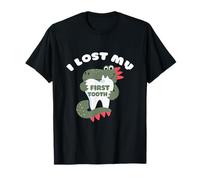 Simpatico Dinosauro I Lost My First Dooth Fairy Maglietta