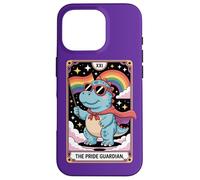 Simpatico dinosauro LGBTQ+- L'arte dei tarocchi del guardiano dell'orgoglio per alleato Custodia per iPhone 16 Pro