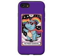 Simpatico dinosauro LGBTQ+- L'arte dei tarocchi del guardiano dell'orgoglio per alleato Custodia per iPhone SE (2020) / 7 / 8