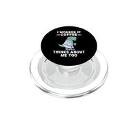 Simpatico dinosauro Mi chiedo se il caffè pensa anche a me PopSockets PopGrip per MagSafe