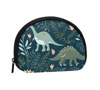 Simpatico dinosauro mini borsa portaoggetti a conchiglia portafoglio piccolo portamonete con mini con cerniera portamonete per chiavi di monete puoi anche riporre qualsiasi piccolo oggetto che