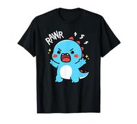 Simpatico Dinosauro Ruggente Kawaii Dino Rawr Divertente Ragazzi Ragazzi Ragazzi Bambini Maglietta