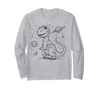 Simpatico Dinosauro T-Rex Space Explorer Cosmic Dino Adventure Maglia a Manica
