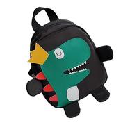 Simpatico dinosauro zaino per bambini bambini zoo animale peluche piccola borsa a tracolla asilo scuola materna borsa da viaggio natale compleanno bambini sacco da boxe stand, Nero , Taglia unica