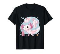 Simpatico disegno del fumetto Axolotl per bambini anfibio animale Maglietta