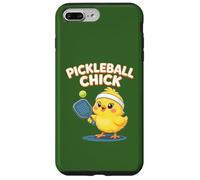Simpatico disegno di una pagaia gialla con pulcino pickleball Custodia per iPhone 7 Plus/8 Plus