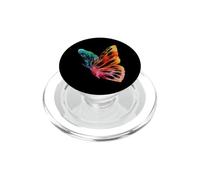 Simpatico disegno farfalla colorato Silouhette farfalla PopSockets PopGrip per MagSafe