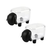 Simpatico dispenser per porta Qtip, 2 pezzi scatola portaoggetti per batuffolo di cotone a forma di pecora a forma di cartone animato porta batuffoli di cotone contenitore per la toeletta(Nero)