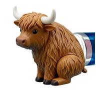 Simpatico dispenser per tappi di dentifricio per animali - Coperchio facile da spremere per gatti, cani e mucche, tubetti di dentifricio, divertente gadget da bagno per casa, dormitorio, hotel o viagg