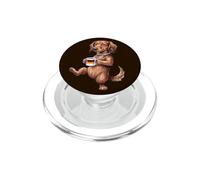 Simpatico divertente cane bassotto con la Germania tazza da caffè PopSockets PopGrip per MagSafe