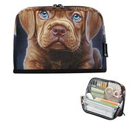 Simpatico Dogue De Bordeaux Cucciolo di Matita Borse di Stoccaggio Grandi Sacchetti di Matita Della Chiusura Lampo Ragazzi Borse Penna Ragazzi Ragazze Adolescenti Organizzatore Personalizz