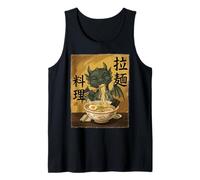 Simpatico Drago Che Mangia Spaghetti di Ramen Divertenti Canotta