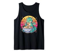 Simpatico Drago Kawaii Che Mangia Ramen Noodles Design Canotta
