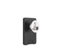 Simpatico e accogliente alpaca che guarda la TV con il PopSockets PopWallet per MagSafe