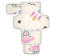 Simpatico e colorato astronave razzi robot riutilizzabile pannolino pad con tasca in tessuto pannolino fasciatoio con cuscino integrato cambiadores de pa?ales para Bebes