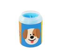 Simpatico e colorato cane cartone animato tazza di pulizia zampe portatile morbido silicone spazzola piedi toelettatura forniture per cani di piccola taglia media e razze di gatti
