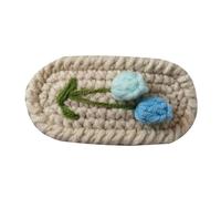 Simpatico E Divertente Maglia Di Lana Fiore Clip Di Capelli All'uncinetto Barrettes Colorato Forcina Accessori Per Capelli Unici Per I Bambini