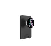 Simpatico e inquietante orsacchiotto con punti e un occhio mancante PopSockets PopWallet per MagSafe