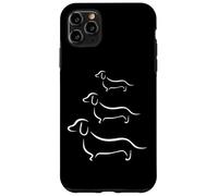 Simpatico ed elegante motivo cane salsiccia, bassotto Custodia per iPhone 11 Pro Max