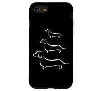 Simpatico ed elegante motivo cane salsiccia, bassotto Custodia per iPhone SE (2020) / 7 / 8