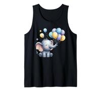 Simpatico Elefante con Palloncini a Pois Canotta