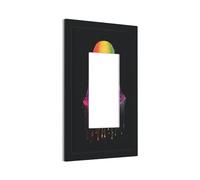 Simpatico fantasma colorato gocciolante liquido interruttore della luce piastra da parete copertura piastra frontale singolo bilanciere 1 banda decoratore presa coperture per la casa cucina camera