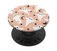 Simpatico fantasma e cuore di Halloween rosa carino fantasma modello cuore PopSockets PopGrip Adesivo