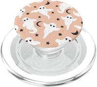 Simpatico fantasma e cuore di Halloween rosa carino fantasma modello cuore PopSockets PopGrip per MagSafe