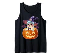 Simpatico Fantasma in Zucca Halloween Kawaii Stagione Canotta