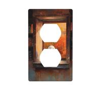 Simpatico fantasma sul davanzale della finestra, copertura per interruttore della luce, decorativa, 1 banda, piastra da parete per cucina, camera da letto, bagno, dimensioni 7 x 11,4 cm