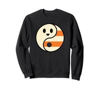 Simpatico Fantasma Yin Yang Halloween Candy Corn Balance Design Felpa