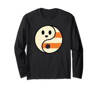 Simpatico Fantasma Yin Yang Halloween Candy Corn Balance Design Maglia a Manica