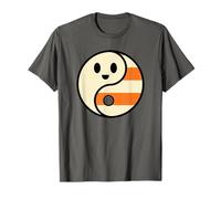 Simpatico Fantasma Yin Yang Halloween Candy Corn Balance Design Maglietta