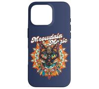 Simpatico felino hippie stile bohémien retrò, mandala a forma di gatto bohémien Custodia per iPhone 16 Pro