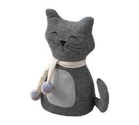 Simpatico fermaporta a forma di gatto, blocco ponderato con base stabile, accessorio per la stanza con stile decorativo divertente, strumento di sicurezza per porta, gadget per la casa per